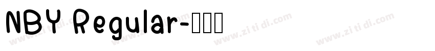 NBY Regular字体转换